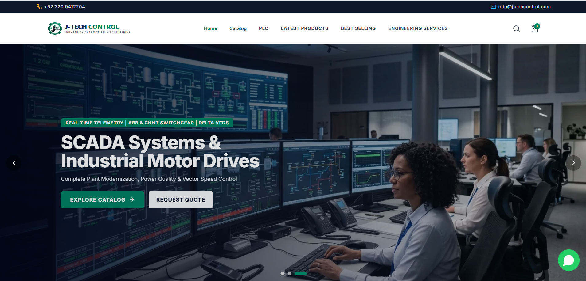 J-Tech Control Automation Website