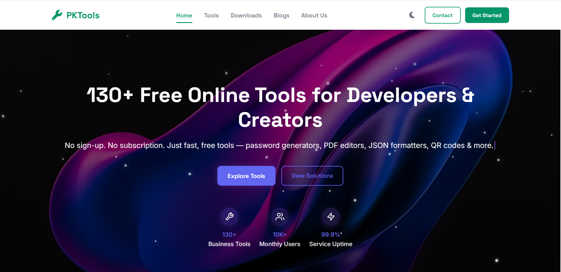 PKTools.tech Web Platform